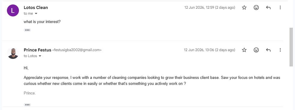 Lotos Clean reply thread